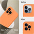 FireNova iPhone 13 Pro Case, Kumquat - Silicone, 6.1", with Camera Protection & 2 Screen Protectors, Soft Microfiber