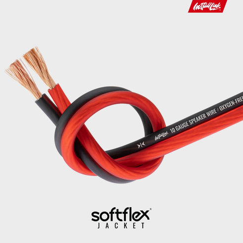 Install Link 10 AWG Gauge Speaker Wire Cable (50 Feet) for Stereo, Car or Home Theater, OFC