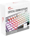 G.SKILL Crystal Crown Keycaps, Keycap Set for Mechanical Keyboards, Full 104 Key, Standard ANSI 104 English (US) Layout