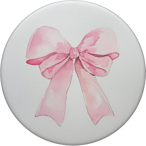 Girly || Bow in Watercolor || Coquette || Aesthetic Pink Bow PopSockets Standard PopGrip