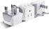 Ceptics UK Travel Plug Adapter, 2 in 1 Type G Adapter, US to UK Adapter with Dual USA Inputs, 3 Pack