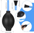 Larrel 2 Bulb Air Blower Pump Cleaning Tools with Soft Brush, Pcs Manual Air Blower Cleaner Cleaning Accessories