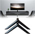 DYLCCHFS 2Pcs TV Stand Base Television Holder Bracket Spare Parts, Easy to Installation Premium Replaces Sturdy TV Legs