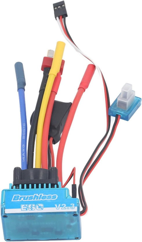 80A 1/10 RC Car Brushless ESC, Electronic Speed Controller, Waterproof Brushless ESC for RC Car, Boat, Aluminum Alloy