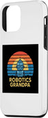 iPhone 12 mini Robotics Grandpa Stem Vintage Cute Robot Stem Womens Tee Case