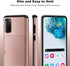Jiunai Galaxy S20 Case, Wallet Case with Credit Card Holder, Dual Layer Rubber Cover for Samsung Galaxy S20