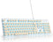 iTastatur Typewriter Keyboard 104-key Punk Gaming Retro Keyboard LED Ice Blue Backlit Cute