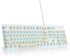 iTastatur Typewriter Keyboard 104-key Punk Gaming Retro Keyboard LED Ice Blue Backlit Cute