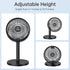 6 Inch Desk Fan for Bedroom, USB Small Fan with 4 Speeds, Adjustable Height, Ultra Quiet for Home