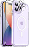 MOCCA Slim Shockproof Case for iPhone 13 Pro Max 6.7", Clear, with Glass Screen & Camera Lens Protectors, Compatible