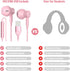 Wired USB Headphone for PC Laptop, 7.5ft Magnetic Earbuds with Microphone Control, Lightweight Noise Isolate