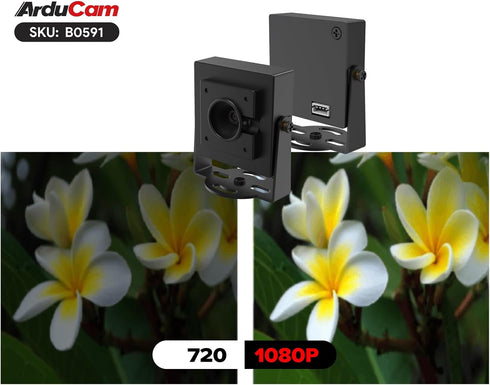 Arducam 30fps@1080P 78(D) HDR USB Camera Module, Autofocus UVC Camera, Mini Webcam for Windows, Linux, Mac OS, Android