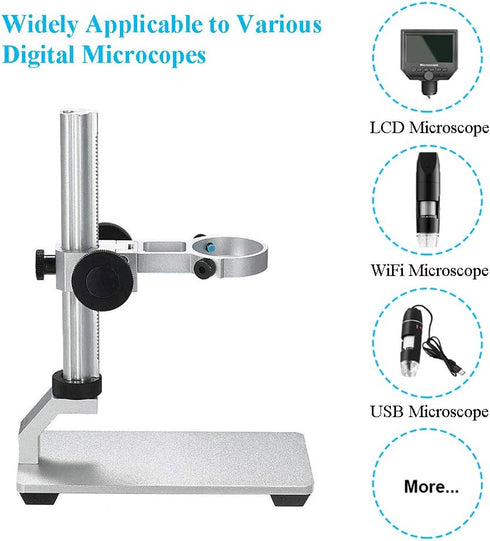 Aluminum Alloy Microscope Stand Holder for USB Digital Microscope with Portable Carrying Case