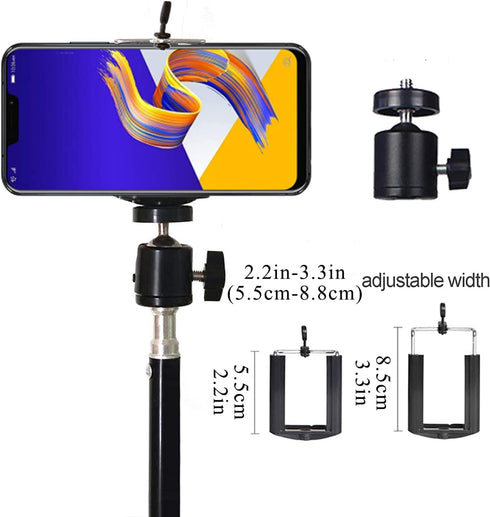 Projector Tripod Stand, Portable Floor Stand 17" to 39", Folding Tripod Stand for Small Projector, Camera, Webcam
