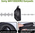 WH-1000XM2 Replacement Ear Cushions for Sony WH1000XM2 & MDR-1000X Over-Ear Headphones, Added Thickness