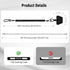 2 Pack Dadanism Phone Tether Lanyard, Anti-Theft & Anti-Drop Phone Strap, Spiral Retractable Safety Coiled Lanyard