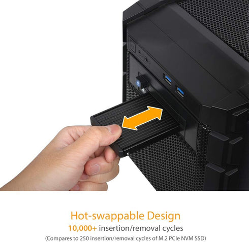 ICY DOCK M.2 PCIe 3.0/4.0 NVMe SSD to 2.5" U.2 SSD Converter with Heatsink | EZConvert MB705M2P-B