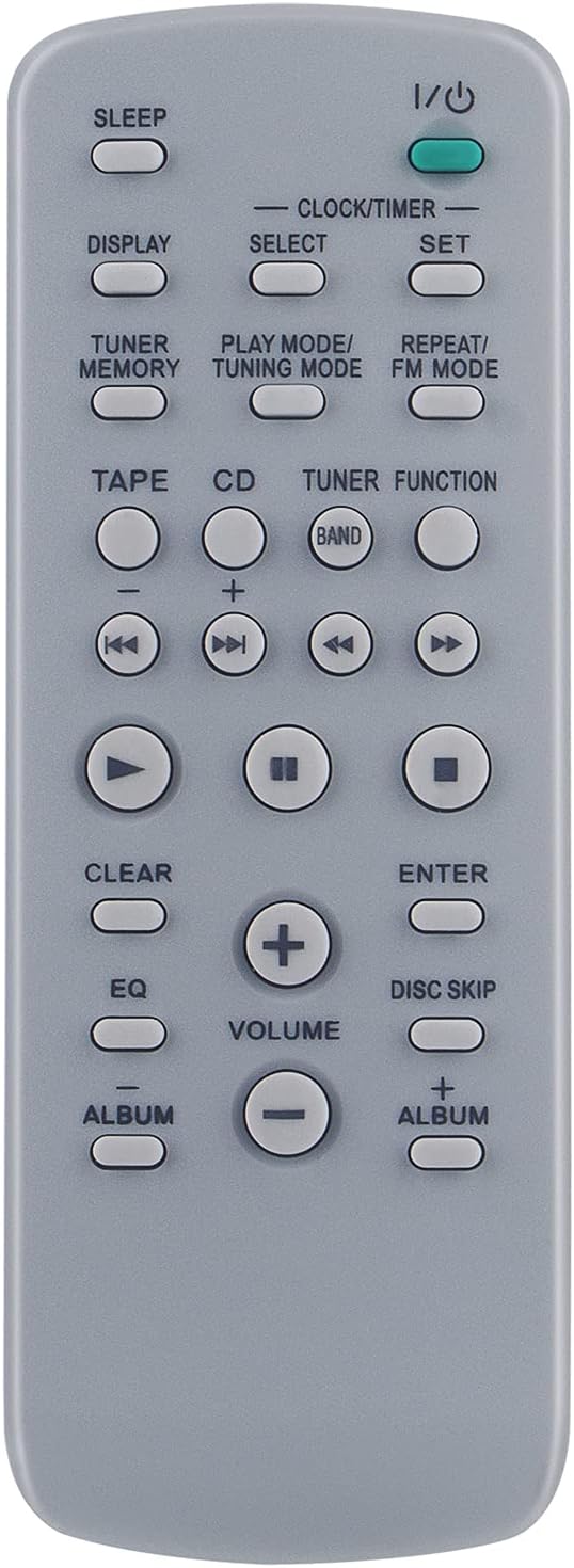 RM-SC3 Replacement Remote Control for Sony System Audio CMT-HPX9, CMT-BX5BT, CMT-CPX22, CMT-HPX10W