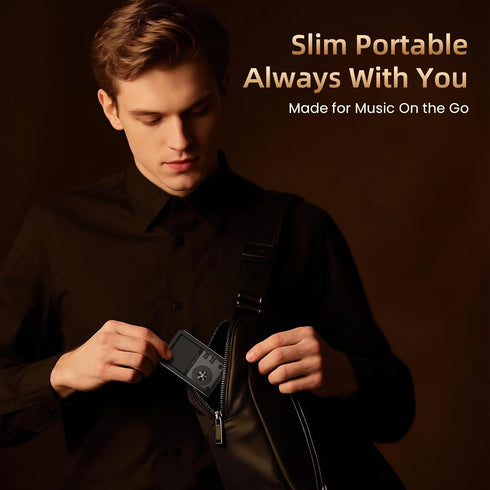 HIFI WALKER H2 Protective PU Leather Case for Portable HiFi Music Player, Shockproof & Durable, Black