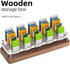 Wooden Memory Card Case for TF Cards, USB Drive, SD Card Holder Desk, Micro SD Card Case, 20x USB Interface