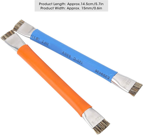 Antistatic Brush, 2PCS Motherboard Hard Cleaning Tools Ergonomic Double Head Brush for Cleaning Computer, Mobile Phone