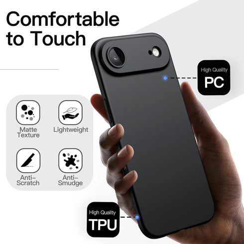 JETech 6.5-Inch Slim Case for iPhone Air, Ultra-Thin Lightweight Minimalist Phone Cover with Camera Lens Protection