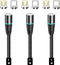 NETDOT Magnetic Charging Cable, 2in1 Gen12 (3.3ft/3 Pack Black) 18W Fast Charging for USB-C and Micro-USB Phones