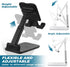 Wonderjune 12 Pcs Cell Phone Stand Desk Table Adjustable Angle Height Phone Stand Foldable Portable Mobile Holder