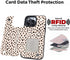 uCOLOR Wallet Case for iPhone 15 Pro Max 6.7" with Card Holder Slot, Flip Leather Kickstand, RFID Blocking, Almond Latte