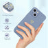 for iPhone 13 Case Cute Slim Shockproof Phone Case with Wireless Charging Support and Protection, Blue Grey