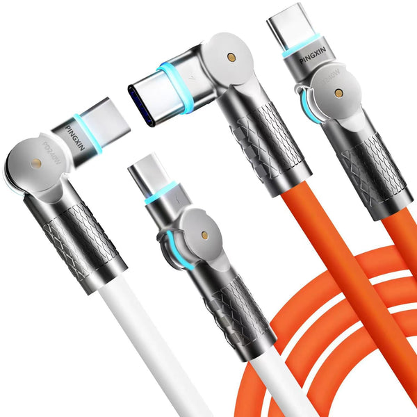 USB C Cable 6.6ft, 240W 2-Pack Type C Charging Cable for iPhone 15, Samsung Galaxy S23, MacBook Pro