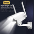 Fake Camera with Motion Sensor Light & Doorbell, Dummy Security Camera as Solar Street Light for Outdoor Monitoring