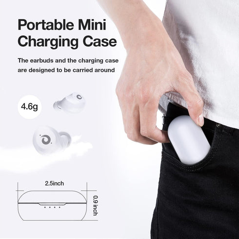 X9 Wireless Earbuds Bluetooth 5.3 Headphones, Waterproof Stereo Earphones with Touch Control and Microphone for Sport