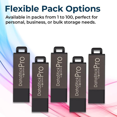 Centon 64GB 5 Pack, 2.0 DataStick Pro by , USB Flash Drive Memory Stick for Storage and Backup