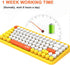 FELICON Wireless Bluetooth Keyboard, Mini Portable 84-Key Keyboard Compatible with Android, Windows, PC