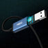 MillSO USB to 3.5mm Audio Jack Adapter, Sapphire Blue TRRS USB to AUX Audio Jack, External Stereo Sound Card for