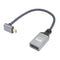 RIIEYOCA 4K Micro HDTV to HDTV Adapter Cable,90 Degree Up Angle Micro Male