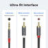 2RCA to 3.5mm Y Splitter, 1M Auxiliary Cord for Smartphone, Tablet, HDTV, MP3 Player, 2-Male Headphone Jack.