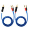 KK Cable Q-P2 18 Gauge OFC Speaker Wire Pair with RCA Male to 2 Pair Banana Plugs, Q-P2 (1.5M/4.92ft)