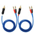 KK Cable Q-P2 18 Gauge OFC Speaker Wire Pair with RCA Male to 2 Pair Banana Plugs, Q-P2 (1.5M/4.92ft)