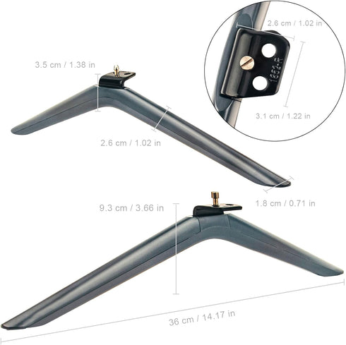 ZdalaMit 75" 4K 75U6G 75A66FUA 75A6H TV Stand Legs Tabletop TV Mount Holder Base Applicable for Hisense ULED Hisense