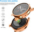Compatible Samsung Galaxy Watch 3 Case 41MM 45MM, Soft Plated TPU Scratch-Resistant Protector Cover (Black, Clear)