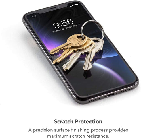 ZAGG InvisibleShield Glass+ Screen Protector – HD Tempered Glass for iPhone XS/X, 2 PACK with Easy Apply Tools