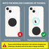 SALEX 1 inch Set 32 3M Cell Phone Metal Stickers for Magnetic Car Mount. Replacement of Mini Magnet Metal Plates. Black