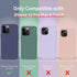 Cordking iPhone 13 Pro Max Case, Silicone Ultra Slim Shockproof Protective Phone Case, Light Blue