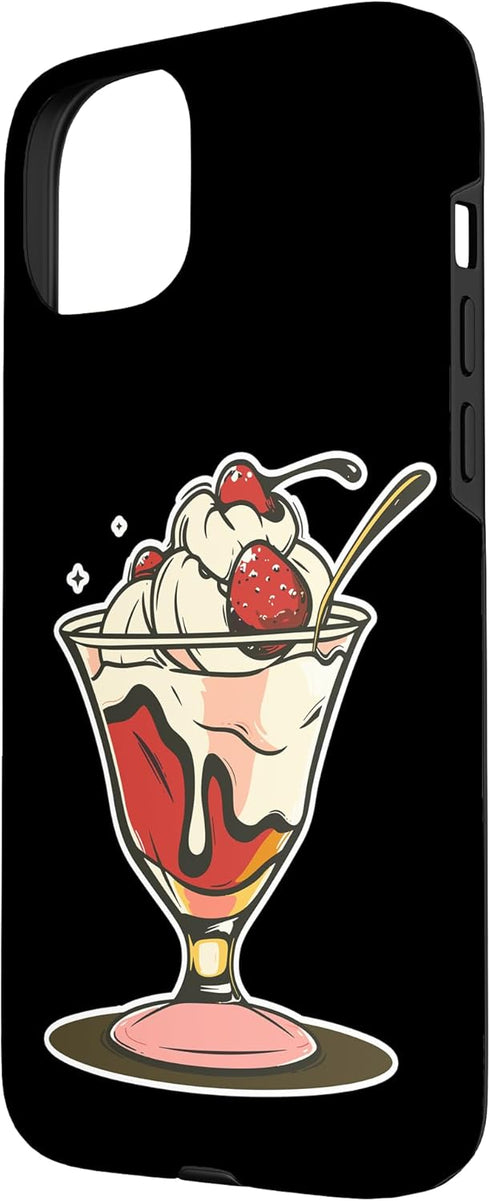 Funny Frozen Dessert Shirts and Giveaways 15 Ice Cream Sundae Drawing Sorbet Case for iPhone Plus