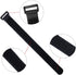FULARR 30Pcs Cable Straps - Reusable Ties & Cinch Strap Set, Multipurpose Hook and Loop Fastener, Black