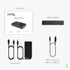 Plugable 7-in-1 USB Powered Hub for Laptops, USB Power Station for Multiple Devices with 60W Power Adapter
