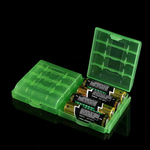 AA AAA Battery Holder, 10PCS Set, Transparent Hard Plastic, Multifunctional Storage Box, Organizer Container, 5 Colors
