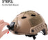Aluminum NVG Helmet Mount for GoPro Hero 12 Black, Hero 11/10/9/8/7 and Most Action Cameras
